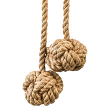 Double Knot Jute Curtain Tieback